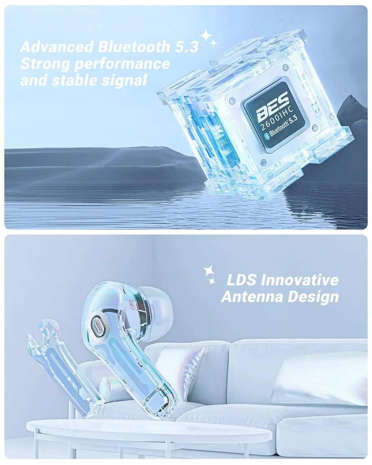 t8 pro tws fones bluetooth transparentes com display digital led fones intra-auriculares