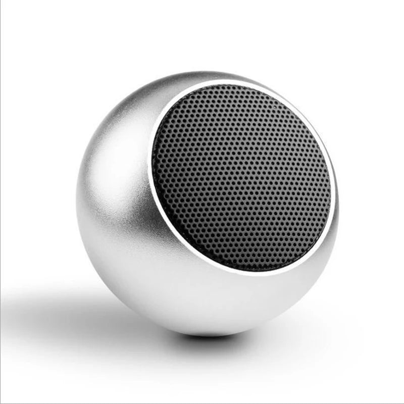 caixa de som bluetooth sem fio 5.3 portátil tws pequena metal aço cinza pesado subwoofer mini estéreo bluetooth para uso ao ar livre