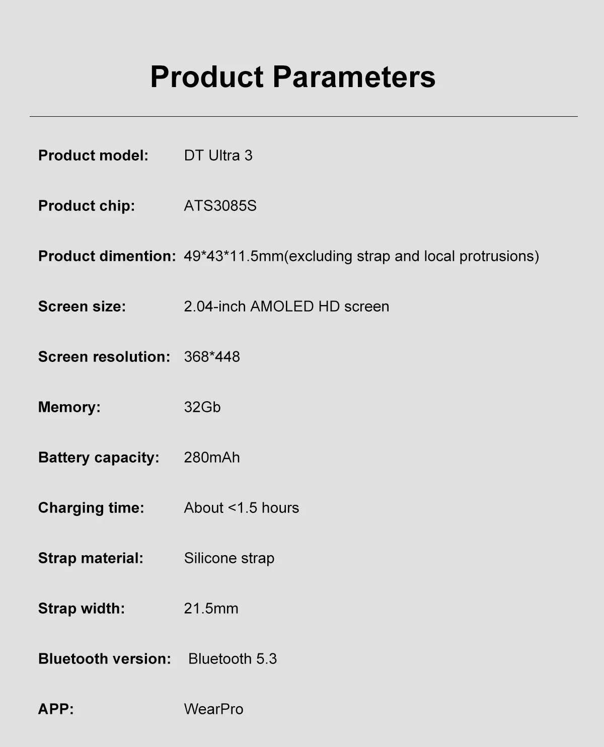 relógio inteligente DT Ultra 3 tela AMOLED 4GB player MP3 MP4 Bluetooth compartilhamento de rede loja de apps ChatGPT IA inteligente
