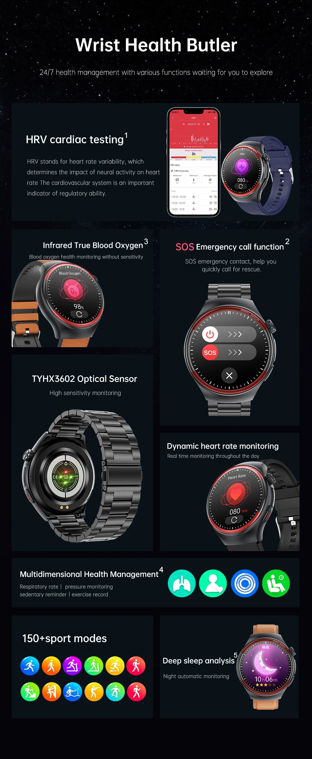 smartwatch para enfermagem e saúde laser cura pressão arterial relógio inteligente masculino frequência cardíaca pulso sono chamadas bluetooth monitor corporal smartwatch