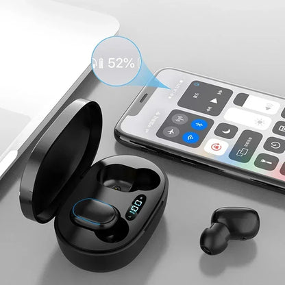 Fones de ouvido sem fio E7S TWS com controle Bluetooth, esportivo à prova d'água