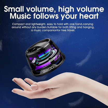 novo alto-falante bluetooth com luz multicolorida rgb e suporte magnético para celular alto-falante estéreo mini para viagem com luz rgb