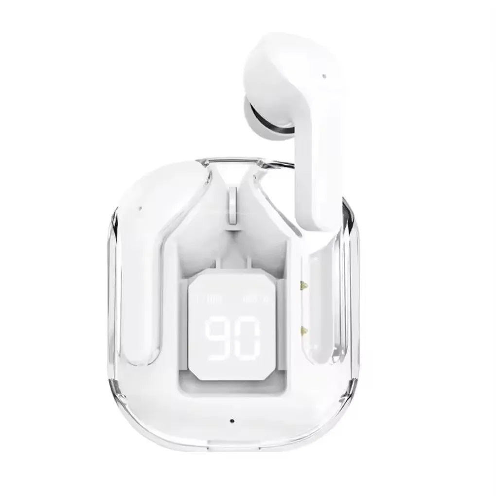 Air31 TWS Fones de Ouvido – Fones Sem Fio Bluetooth 5.0 para Esporte e Jogos, Redução de Ruído, Com Microfone, Display de LED e Estojo de Carregamento