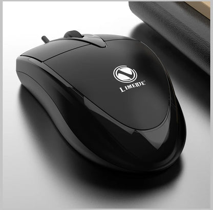 mouse com fio 301 para escritório e jogos para computador desktop, laptop e uso empresarial mouse óptico USB