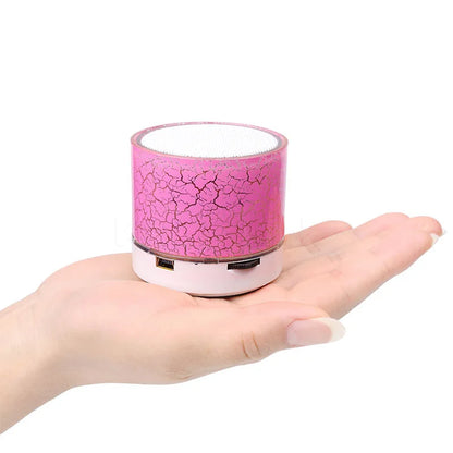 A9 Caixa de Som Bluetooth Sem Fio Colorida e Deslumbrante Mini Portátil para Exteriores Subwoofer Caixa de Som Musical para Celular Cartão TF PC