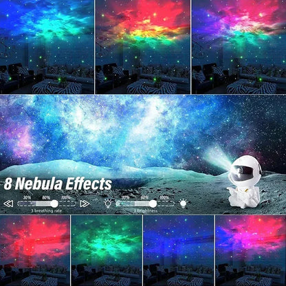 Luminária Projetor Astronauta XMSJ – Luz Noturna Galáxia e Nebulosa, Decorativa e Relaxante